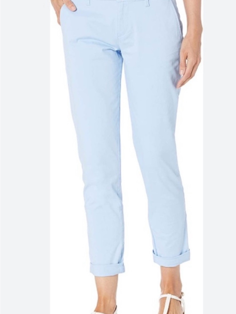 Tommy Hilfiger Light Blue Cropped Chino Pants